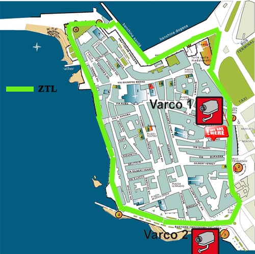 Mappa di Alghero